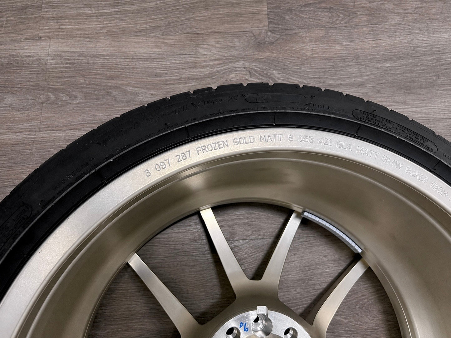 OEM BMW 763M Frozen Gold Wheel & Tire Set