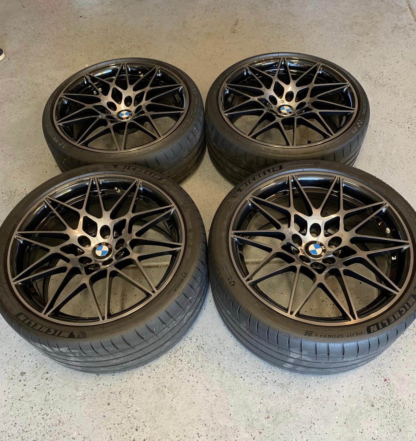 Genuine BMW M3 Competition Package Style 666M Wheel Set – Shadowline Black