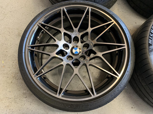 Genuine BMW M3 Competition Package Style 666M Wheel Set – Shadowline Black