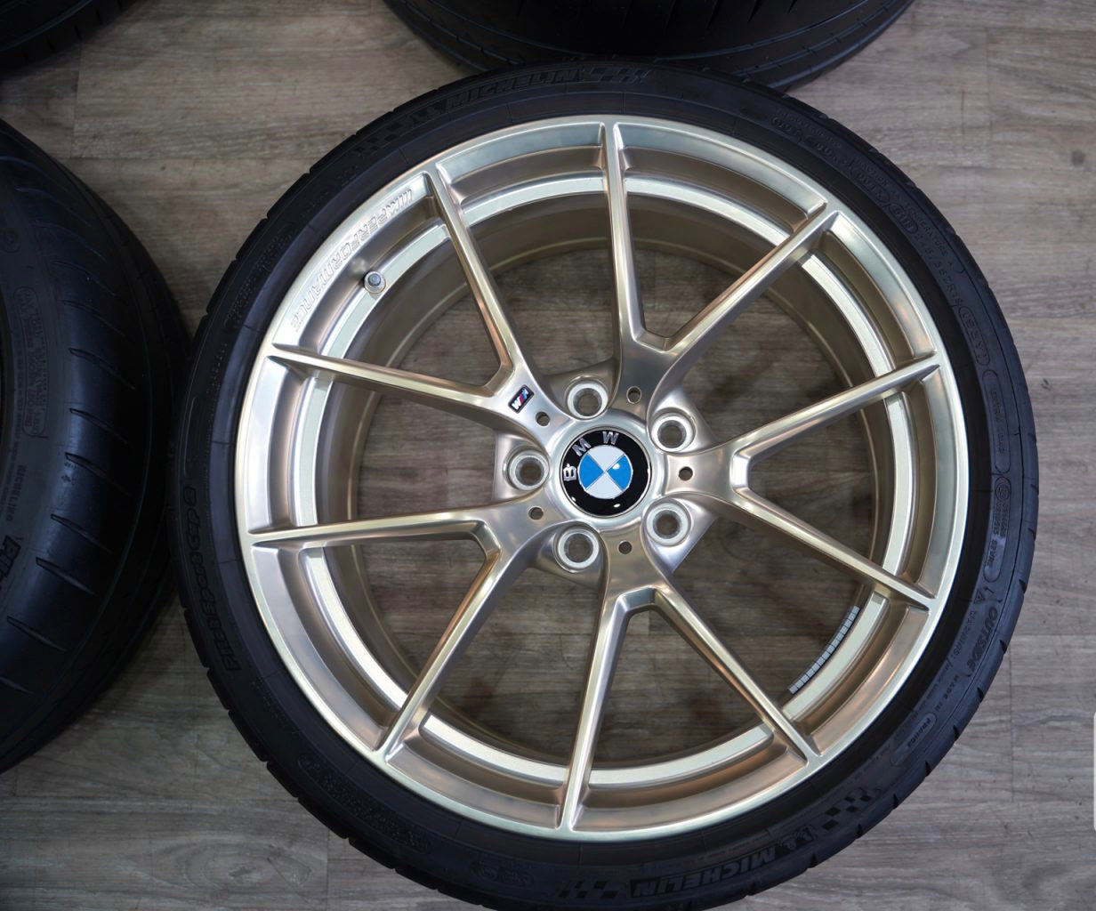 Genuine BMW Style 763M Frozen Gold Wheel & Tire Set