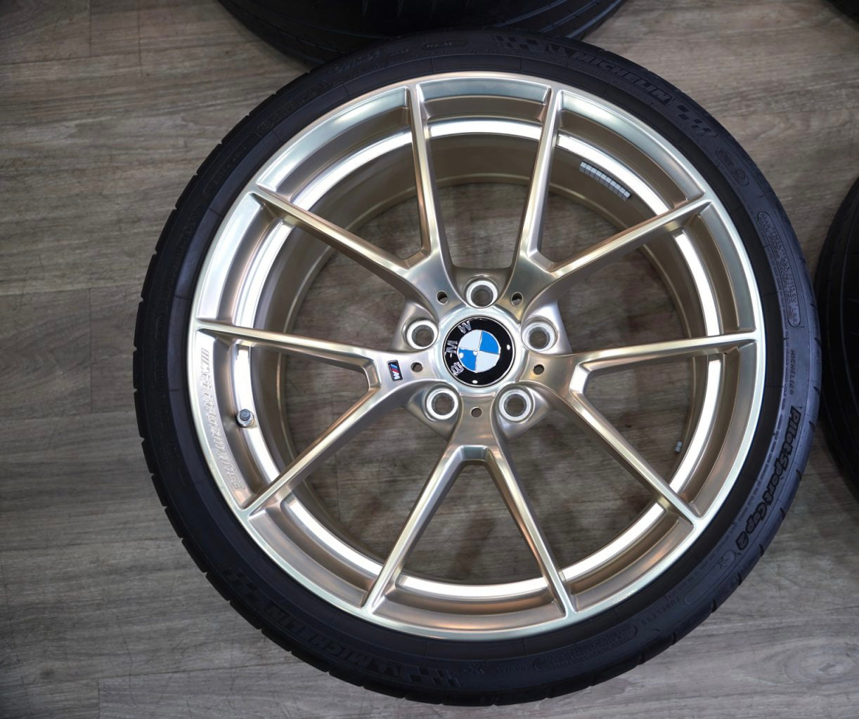 Genuine BMW Style 763M Frozen Gold Wheel & Tire Set