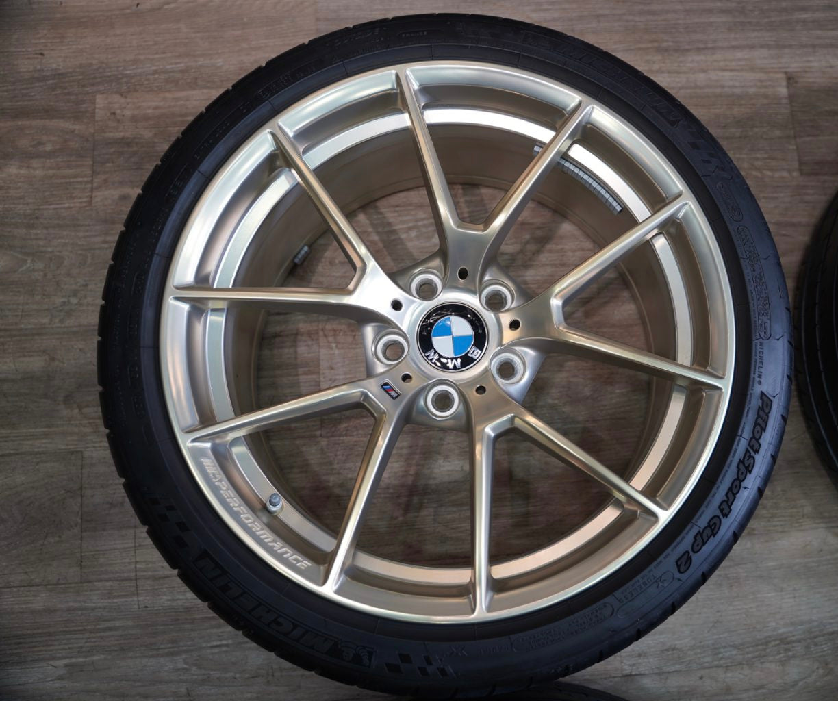 Genuine BMW Style 763M Frozen Gold Wheel & Tire Set