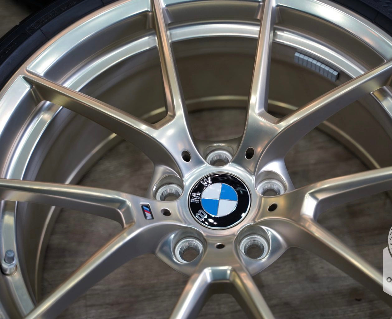 Genuine BMW Style 763M Frozen Gold Wheel & Tire Set