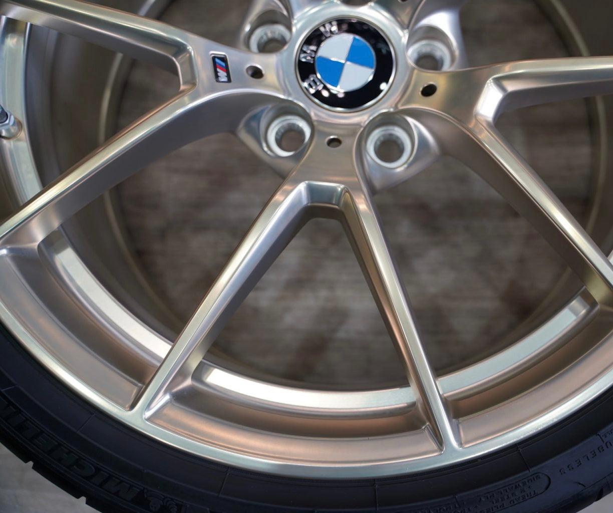 Genuine BMW Style 763M Frozen Gold Wheel & Tire Set
